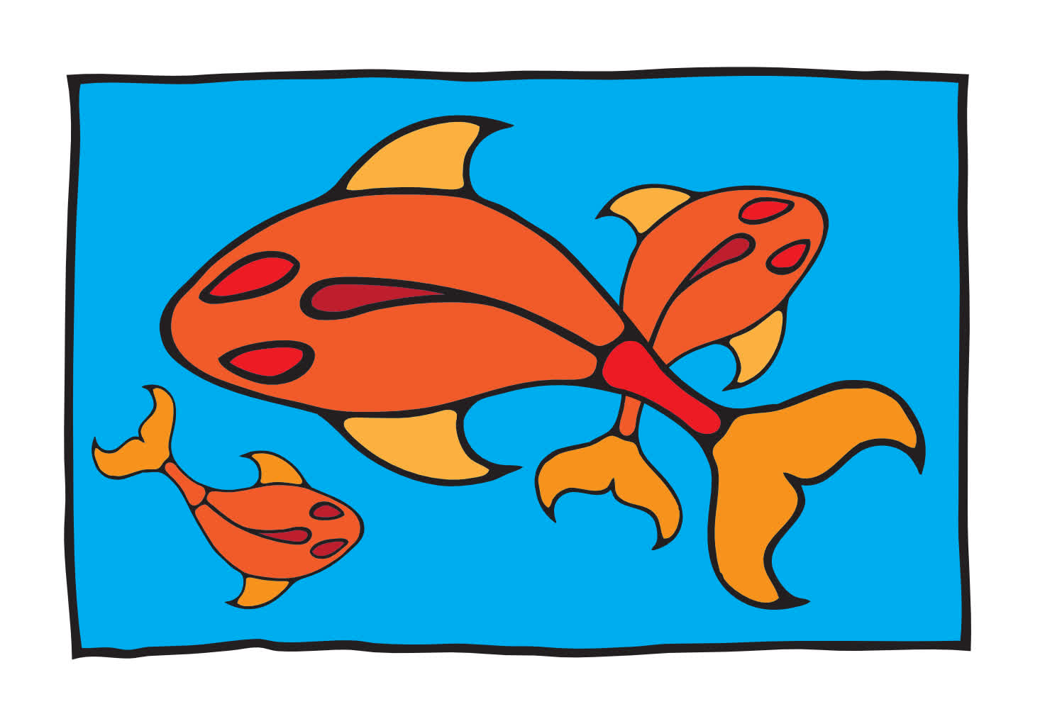 Hand-drawn fish drawing