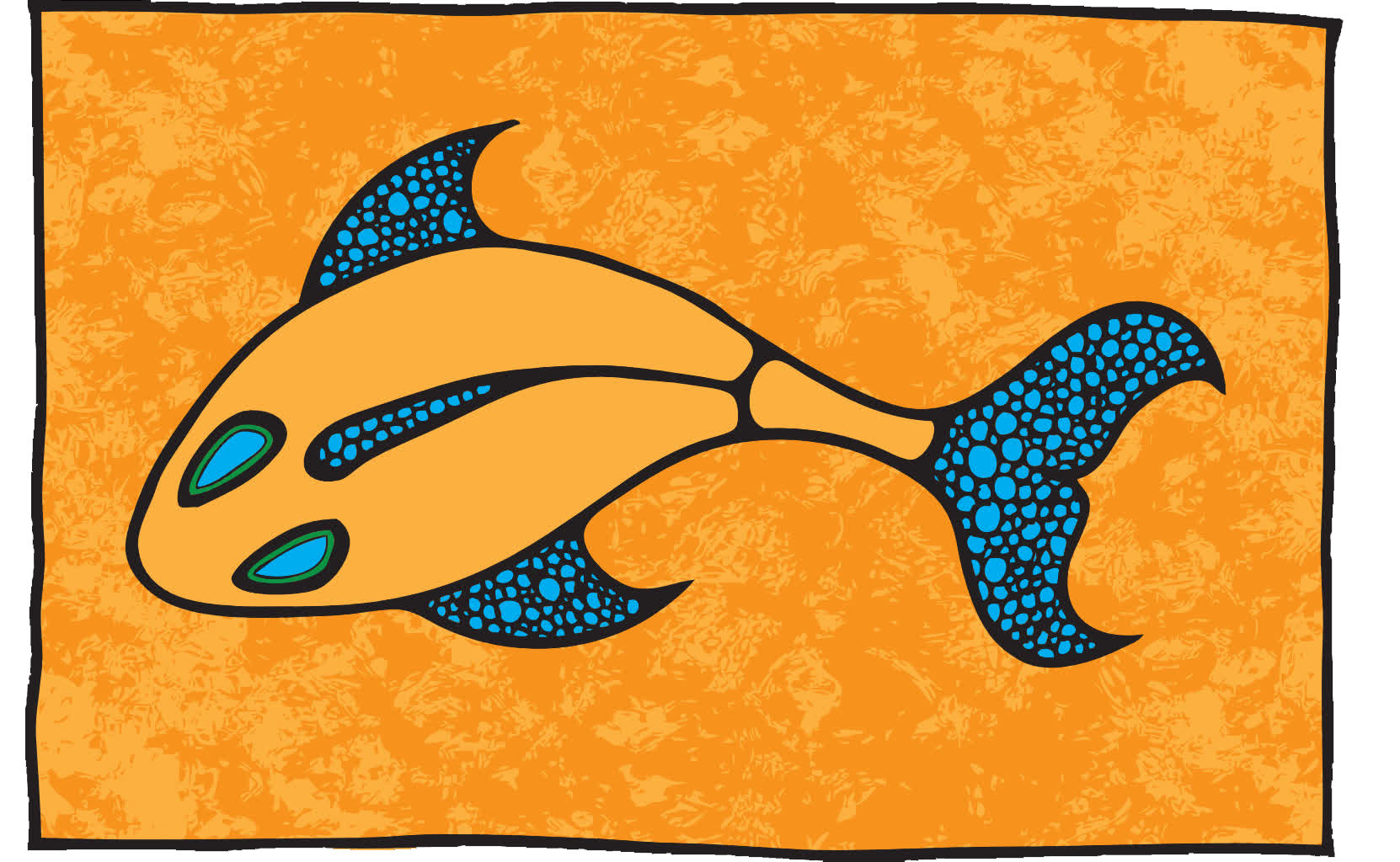 Hand-drawn fish drawing