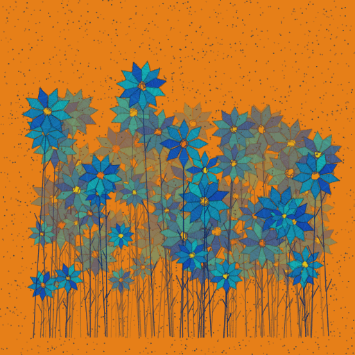Animated GIF of flower output from program A
