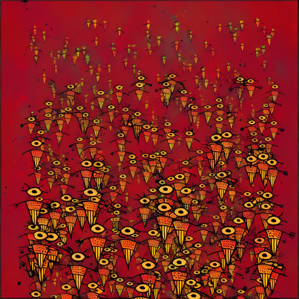 Abstract spirit drawing