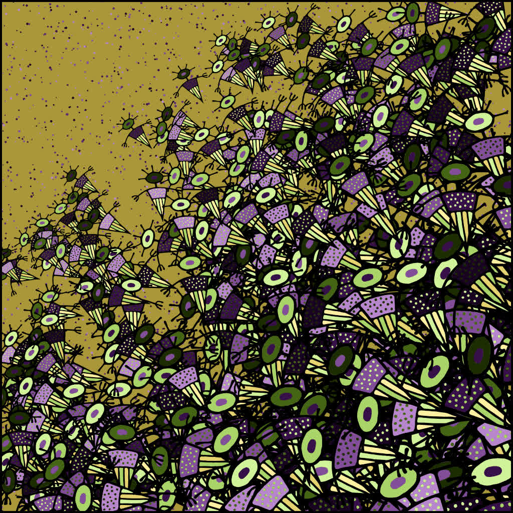 Abstract spirit drawing