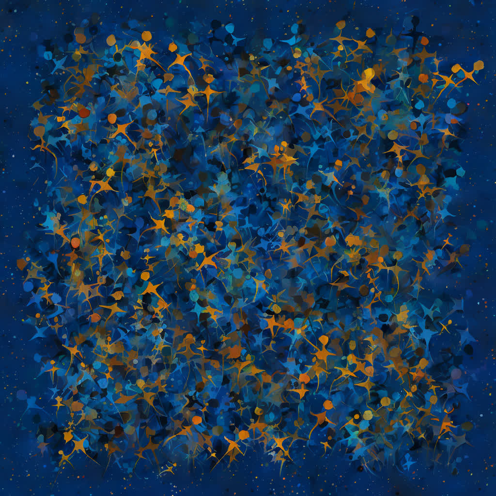 Abstract spirit drawing