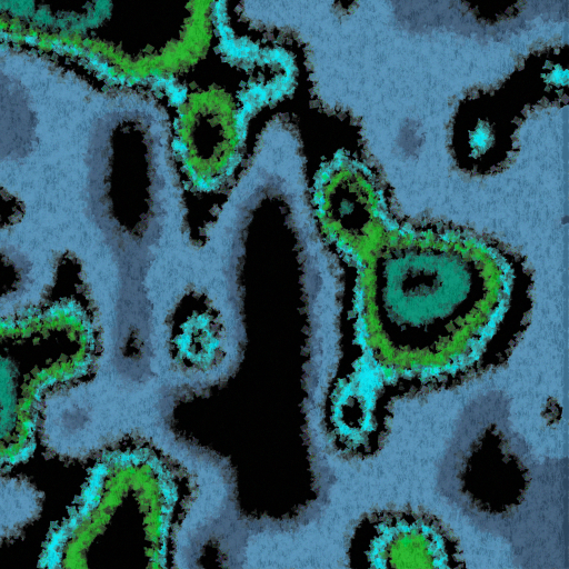 A still frame from a P5 program exploring simplex noise