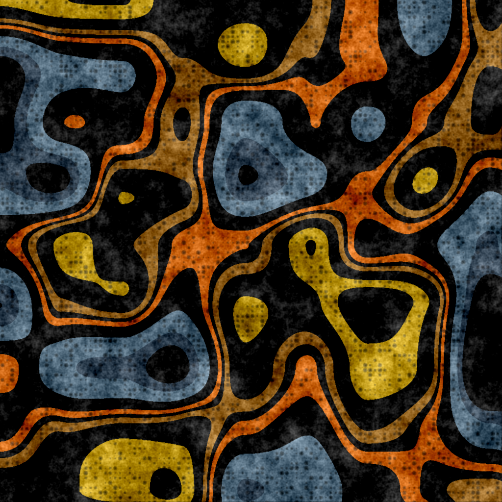 Organic Noise #20 using a digitally-added, non-AI watercolor effect