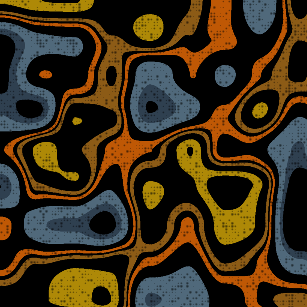 A still frame from a P5 program exploring simplex noise