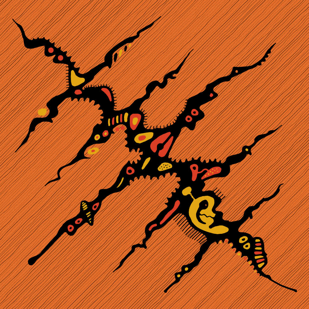 Hand-drawn abstract symbol of a person's life